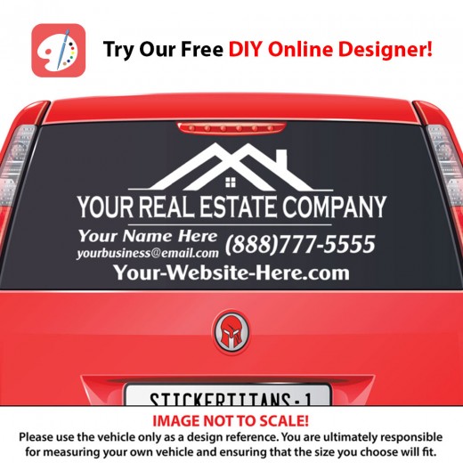 Real Estate Business 01 - Rear Glass Decal